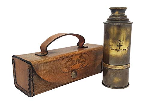 41dtuIf31gL Brass Nautical - Captain's Functional Telescope | Brass Made | Glass Optics and High Magnfication | Pirate's Instrument… - Image 5