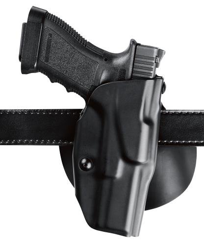 Safariland 6378 ALS Paddle & Belt Slide Holster, Glock 17, 22 Gtl10, Plain Black, Right Hand,