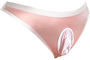 Mona's Choice Stretchy Mens Ice Silk Bikini Briefs with Pouch or Sheath/Mens Panties