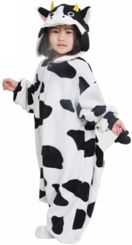 Ferrand Kigurumi Pajamas Children's Unisex Cosplay Animal Costume For Kids Cow L by Ferrand
