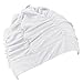 Eforstore Swimming Caps Long Hair Swim Cap Pleated Cloth Fabric Bathing Hats Lycra Beanie Hat Adult Men Women