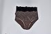 Kathy Ireland Women's 2 Pack Of Microfiber Brief Panties With Lace Detailing