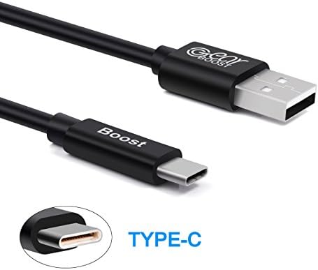 Type C Cable with USB-C to USB Type A Male Data & Charging Cable for S8, Note 8, Apple MacBook, MacBook Pro, Nexus 6P, Nexus 5X, LG G5, OnePlus 3, Huawei P9, HTC 10 & More (Black)