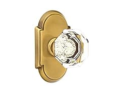 EMTEK #8 Rosette Passage Set with Old Town Clear