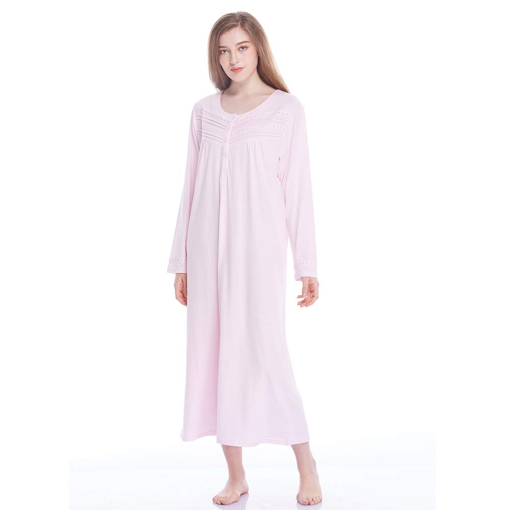 Cotton Knit Nightgowns, Comfy Long 