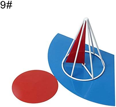 MYGYSJK Magnetic Deployable Geometric Solid Cube Prism 3D Planar Comparison Math Toy Learning Resources Original Folding Shapes Cone