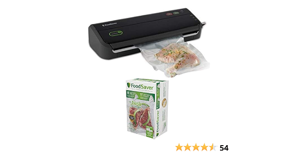 foodsaver fm2000 vacuum sealer machine with starter bolsas and rolls
