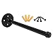 KINGSO 2PCS 11'' Industrial Black Iron Pipe Shelf Bracket, Steampunk Decor Floating Shelves Hardware, Retro Wall Mounted Shelving Bracket, with screws.