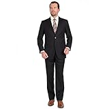 Carlo Lusso Mens Carlo Lusso 2 Button 2 Piece Modern Fit Suit