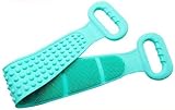 Transplant Silicone Bath Body Brush Scrubber Long Handle Exfoliating Green Men view 2