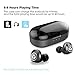 TRANYA Bluetooth 5.0 Deep Bass True Wireless Headphones Built-in Microphone, T2 Sports Wireless Earbuds, 40 Hours Playtime, IPX 5 Sweat Proof Earphones, Gift Box