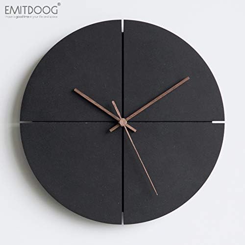 DHR Modern & Fashion Mute Wall Clock, Cross Concrete Series Perfect for Office, Living Room, Dinning Room - 12" Diameter