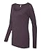 Next Level Ladies' Triblend Long-Sleeve Scoop XL VINTAGE PURPLE
