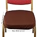 Voilamart Chair Seat Covers, Dining Chair Cover, Stretchable Soft Chair Protectors Slipcovers for Bar Stools Dining Room Patio Office Chair, Pack of 4, Coffee