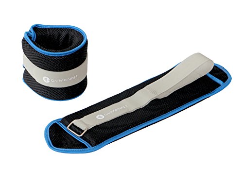 Gymenist Water Proof Ankle And Wrist Weights With Adjustable Strap Great For Swimming And All Water Sports Activities (4 - LB)