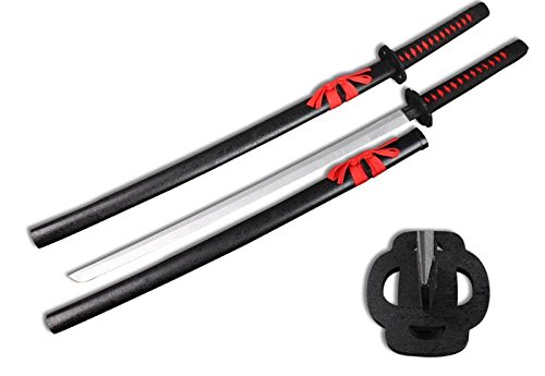 Wooden Training Practice Samurai Katana Sword with Scabbard Cosplay Weapon
