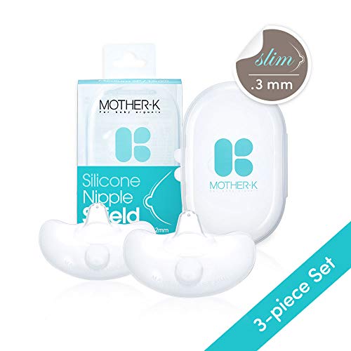 Mother-K Ultra-Slim, Non-Toxic Soft Silicone Nipple Shield with Storage Case - Thumbnail 5