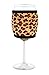 Joe Jacket Wine Glass Insulator, Neoprene Sleeve Drink Holder - Leopard (many colors avail.)