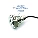 Tidal Wake IP68 Underwater 1/2in Standard Boat Drain Plug LED Light, Brilliant Underwater Lighting in Minutes! No Holes to Drill!