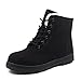 MissFine Women's Lace-up Snow Boots Fashion Waterproof Winter Shoes
