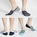 Toes Home Men Pack of 6 Low Cut Ankle Crew Socks No Show Socks Non Slip Athletic Cotton Socks