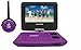 Sylvania SDVD7043-PURPBLK 7-Inch Portable DVD Player with Matching Oversize Headphones (Purple)