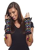 Hot Hearts Double Layer Fingerless Wrist Warmers