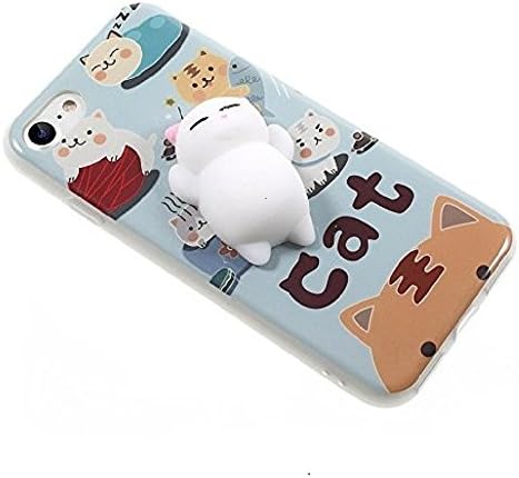 iPhone 6 Case ,Fast Jewelry Innovative Exquisitely Cat Pattern Designed Squishy Animal Squirm Anxiety Reliever Soft TPU Shell for iPhone 6/6S (Style 1 )