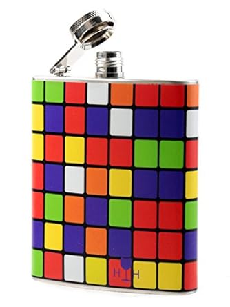 Happy Hours Stainless Steel Hip Flask