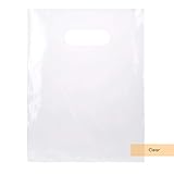 ClearBags 100 Clear Handle Bags 9x12, Extra Thick