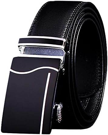 Men's Belt,West Leathers Slide Ratchet Belt for Men with Genuine Leather 1 3/8,Trim to Fit