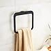 Marmolux Acc Burghead Collection 20832-BL Bath Towel Ring Stainless Steel, Black
