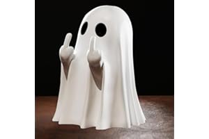 Gladyell Halloween Ghost Figurine Spooky Ghost Statue for Home, Desk, Party car Gift Props Tabletop Decor Funny Cute Halloween Decor Indoor
