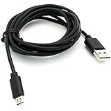 Premium Black 10ft Long USB Cable Charging Power Data Wire for Amazon Kindle, DX, Fire, Fire HD 6, HD 7 8 10 - Fire HD 8.9, HD8, HD10, Kids Edition - Kindle Fire HDX, HDX 7, HDX 8.9