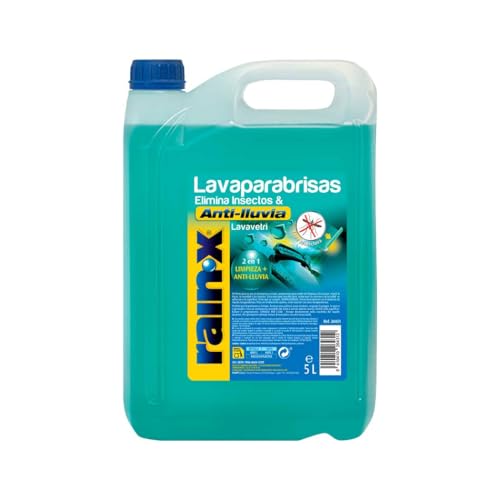 Rain-X Liquido Lavavetri Auto Antipioggia con Protezione Elimina Insetti - 5L