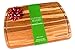 Professional Bamboo Wood Cutting Board and Cheese Board – Tiger Stripe – Organic and Antimicrobial – Extra Large 18 by 12.5 Inch Wood Serving Tray with Drip Groove by Bamboo Works