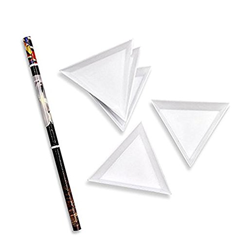 QIMYAR Nail Art Glue Sticker And 1440Pcs Mini Diamond Shining DIY Rhinestones with 5 Pcs White Triangular Plate Container & 1Pc Wax Pen &1Pc Painting Pen - Thumbnail 2