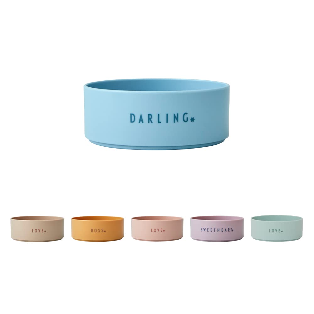 Design Letters Mini- Favourite Tritan Baby Bowl | Weaning Bowl for Baby and Kids | Unbreakable Toddler Bowl for Breakfast, Snack, Dinner | BPA, BPS-Free, Dishwasher & Microwave Safe | Blue