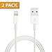 iPhone 6s Charger for Wall Plug (Single 3 Feet) for iPhone SE / 6s Plus / 6 Plus / 7- [2 Pieces] [3ft] USB Sync and Charge