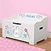 DIBSIES Personalization Station Personalized Dibsies Modern Expressions Toy Box (White with Unicorns & Rainbows)