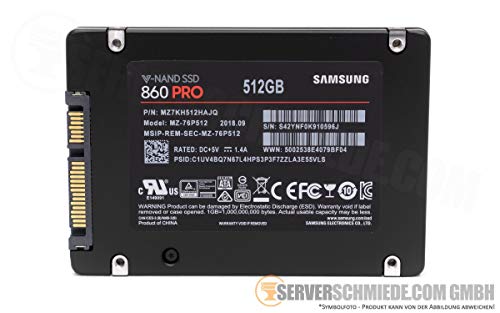 Samsung 860 Pro Series 512GB 2.5 SSD (MZ-76P512E)