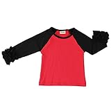 Wennikids Little Girls' Long-Sleeve Ruffle T-Shirt