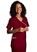 Adar Universal Discounted Mock Wrap Contrast Trim Scrub Top