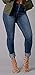 Chuanqi Women's Sexy High-waisted Skinny Blue Jeans Plus Size