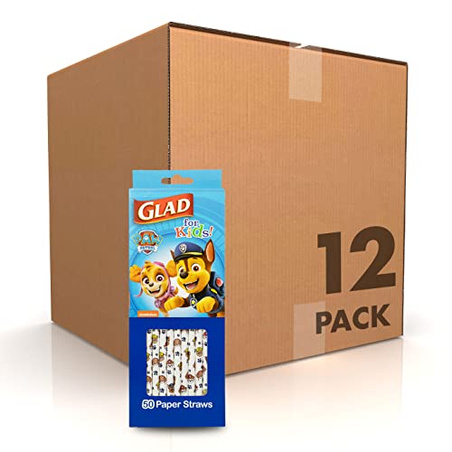 Glad for Kids Paw Patrol Paper Straws| Paper Straws with Fun Design for Kids |…