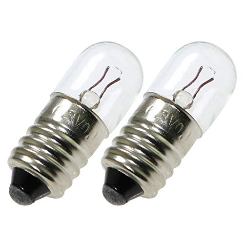 ToToT 25pcs E10 Mini Light Bulbs 6.3V 0.15A Physical Electrical Experiment Screw Base Indicator Light Incandescent Bulb Old-Fashioned Flashlight Lamp - Thumbnail 3