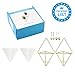 LANMU Hanging Container,Handcrafted Wall Vases,Geometric Wall Decor,Wall Vase Hanging,Plant Holder for Air Plants/Succulent Plants/Artificial Flowers/Mini Cactus/Geometric Plants (2 Pack)