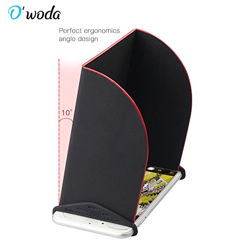O’woda 5.5” Controller Sun Hood Foldable Cellphone Monitor Sunhood Cover for DJI Phantom 3/4 MAIVC PRO / AIR / SPARK / OSMO - Thumbnail 3