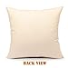 4TH Emotion Vintage Merry Christmas Concept Words Pillow Cover Decorative Cushion Case 18 x 18 Inch Cotton Linen