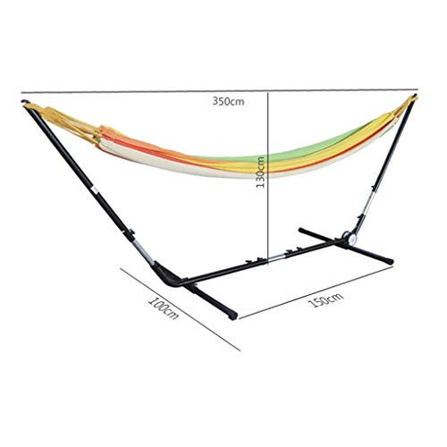 CAIM-Klettergeräte & Schaukeln Klapprahmen tragbare Hängematte Parachute Swing mit Halterung Eisenrahmen Camping… – Bild 7